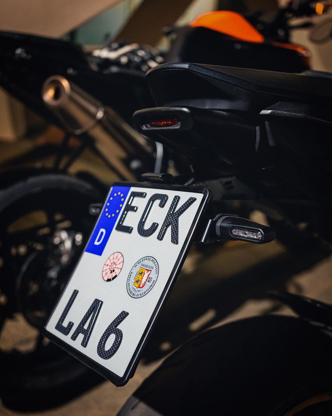 3D Motorradkennzeichen